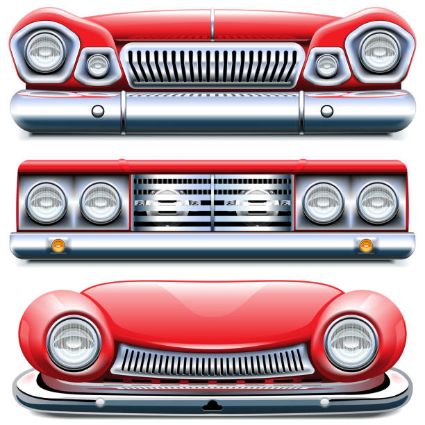 Vector Automotive Front End isolated on white background