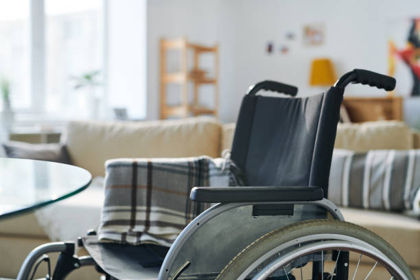 istock Wheelchair in living-room 1145447670