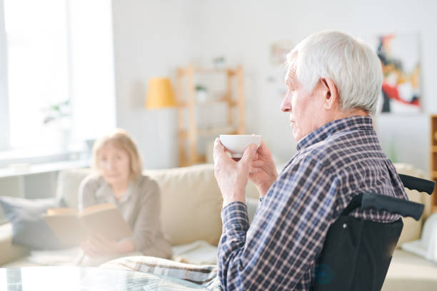 istock Man with cup of tea 1145447679