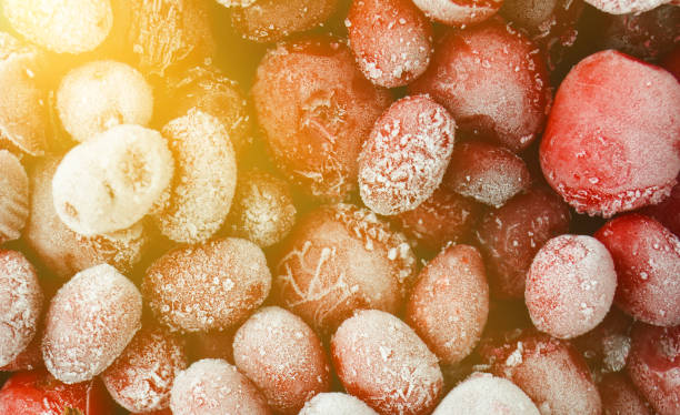 istock Background of frozen berries. 1145448551