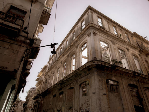 Neglected Buildings in Havana Cuba