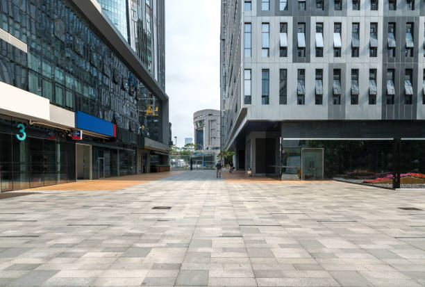 Empty floor and modern office building shenzhen,china