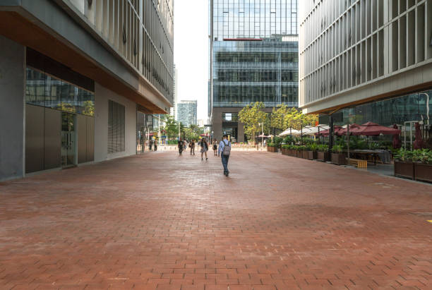 istock Empty floor and modern office building shenzhen,china 1145454635