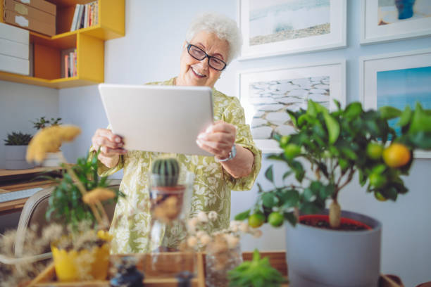 istock Senior woman at home 1145457608