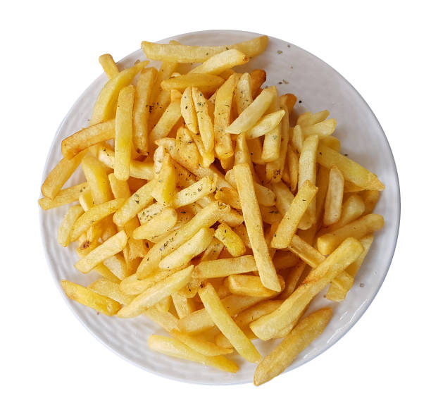 istock fried potatoes in a white plate food background 1145461118