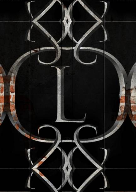istock Letter L in metal 1145465215