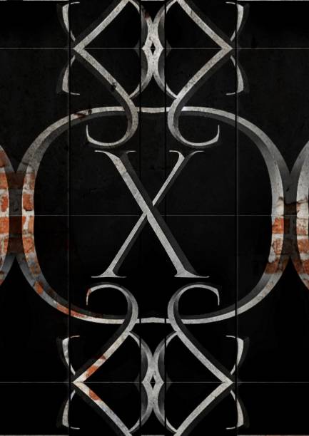 istock Letter x  metal with fire 1145469392