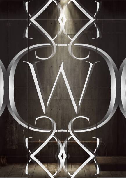 istock Letter  w metal with fire 1145469484