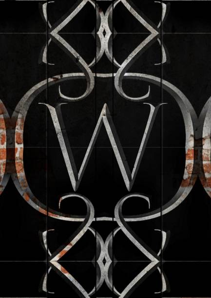 istock Letter  w metal with fire 1145469528