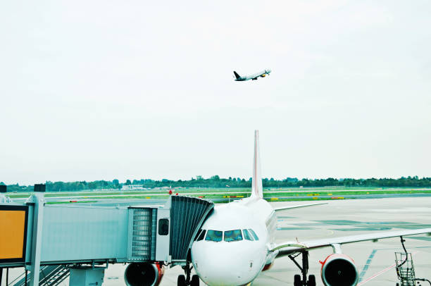 istock An airplane prepped for take-off in an airport 1145470699
