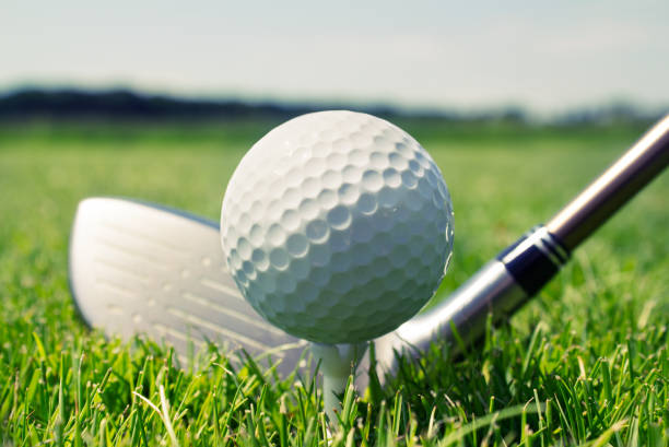 istock Golf ball and club 1145492026