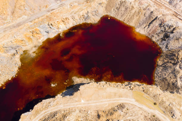 istock fantastic landscape of an abandoned quarry. 1145502583