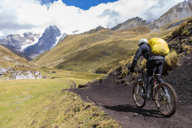 istock Cordillera Huayhuash Downhill mountain biking, Peru. 1145503545