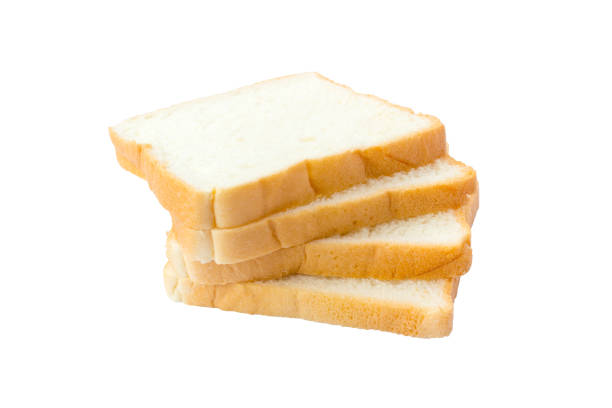 istock sliced soft and sticky delicious white bread for breakfast on white isolated background 1145532602