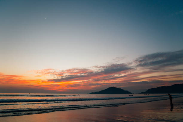 istock Palolem beach sunset scenery in Goa, India 1145532797