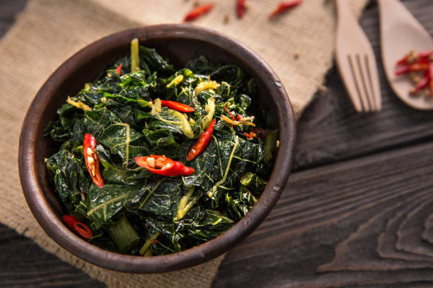 istock traditional indonesian dishes oseng papaya leaf 1145549830