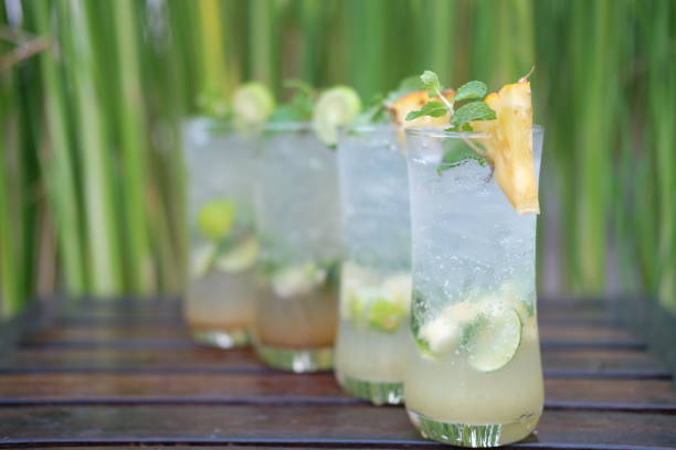 istock lime mojito cocktail and pineapple mojito cocktail 1145562107