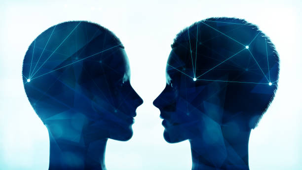 istock Female humanoid robot experiment, machine learning inspiration. Abstract technology metaphor 1145564027