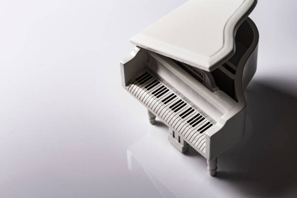 istock White tiny toy piano music sound on a white background 1145581153