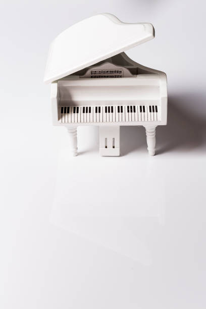 istock White tiny toy piano music sound on a white background 1145581710
