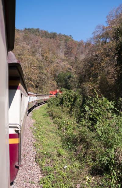 istock Express train is going to the old tunnel. 1145581722