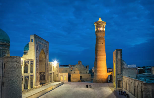 istock Poi Kalan - religious complex located around the Kalan minaret in Bukhara 1145582178