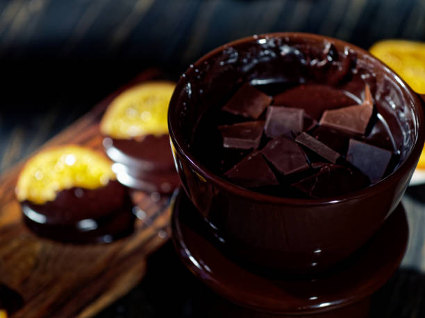 istock Candied oranges in chocolate 1145587707