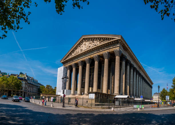 la madeleine, o sainte-marie-madeleine, una chiesa cattolica che occupa una posizione dominante nell'8 ° arrondissement di parigi - 1750 foto e immagini stock