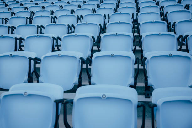 istock Blue Stadium Seats Aerial 1145589866