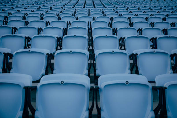 istock Blue Stadium Seats Aerial 1145592603