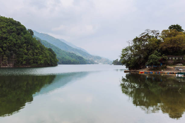 istock Water reflection in Phewa Lake - Pokhara, Nepal 1145592803