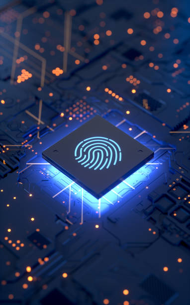 логин отпечатков пальцев - biometrics accessibility control fingerprint стоковые фото и изображения