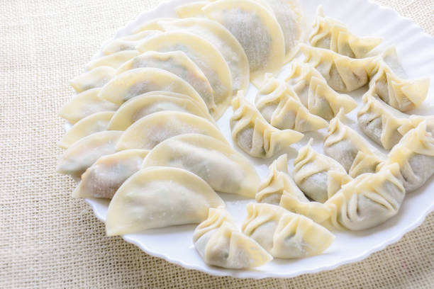 istock Japanese Fried Dumplings, the half moon-shaped dumplings 1145603046