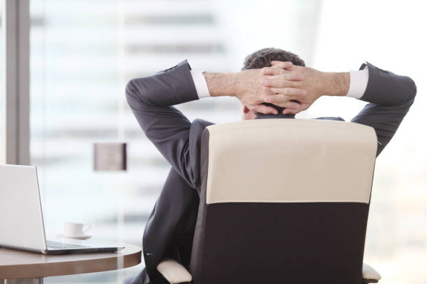 istock Businessman relaxing 1145607517