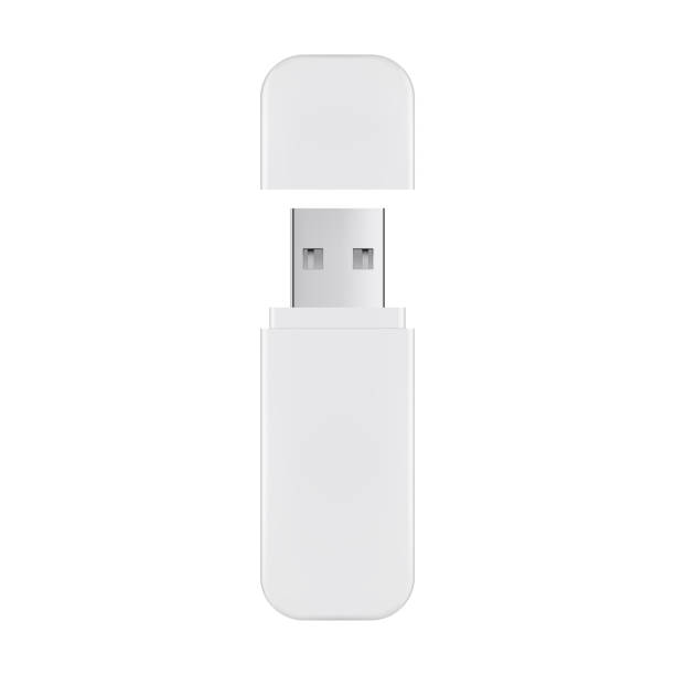 ilustraciones, imágenes clip art, dibujos animados e iconos de stock de unidad flash usb con cubierta aislada sobre fondo blanco - dispositivo de memoria usb