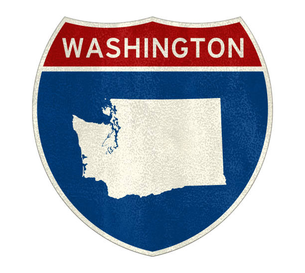 istock State of Washington Interstate road sign 1145612982