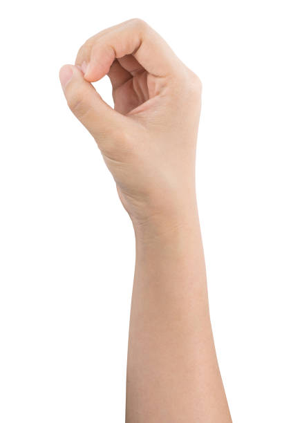 istock various gestures and sign of Woman's hand isolated on white background with clipping path. 1145613797
