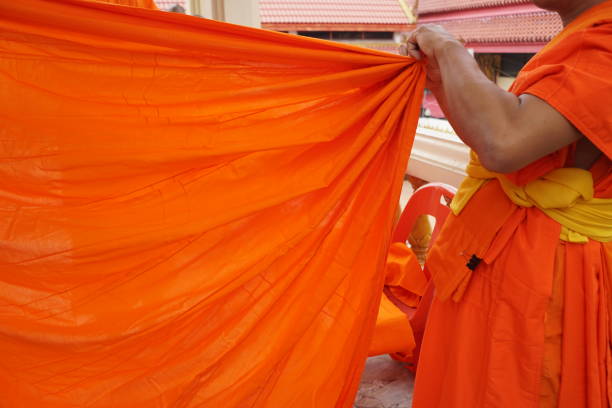 istock Yellow robe of Buddhist monks, Thai 1145613834