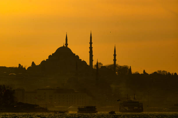 istock Silhouette of Suleymaniye Mosque 1145621467