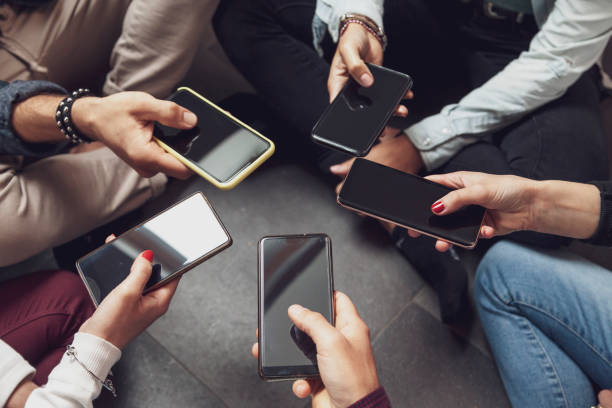 istock group of people addicted having fun together 1145623482