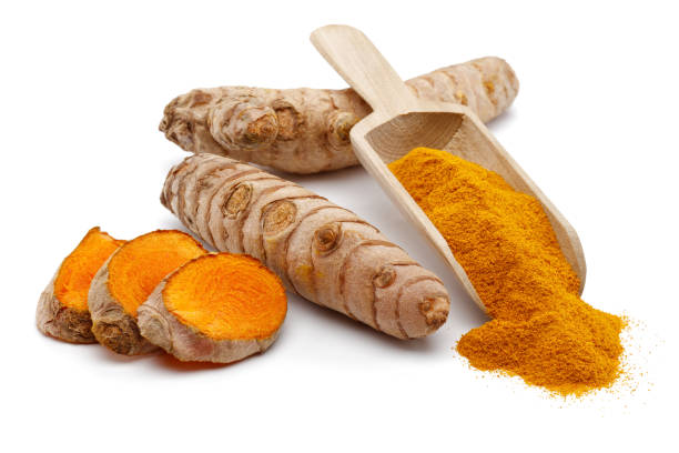 istock Fresh turmeric with slices and curcuma 1145624722