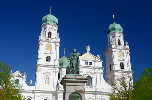 St. Mary's Basilica on Main Market Square in Krakow, Poland.