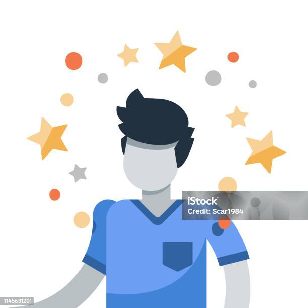 Award Ceremony Talented Person Creativity And Potential Development Self Actualization And Motivation Best Employee Of The Month Stock Illustration - Download Image Now