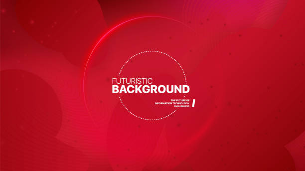 Liquid color background design. Fluid red gradient shapes. Liquid color background design. Fluid red gradient shapes. Design landing page. Futuristic abstract composition. Vector Illustration red circle stock illustrations