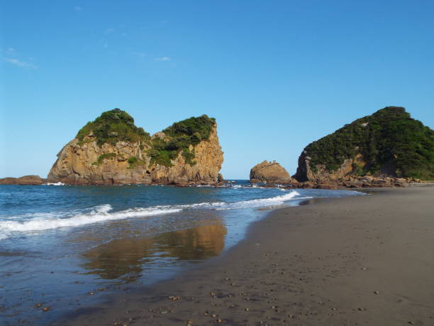 istock Kyushu Miyazaki Nichinan Ume seaside drone 1145640795