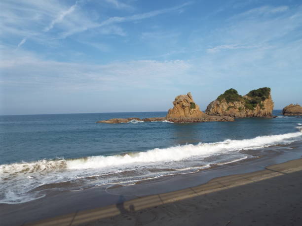 istock Kyushu Miyazaki Nichinan Ume seaside drone 1145640908