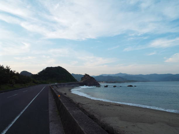 istock Kyushu Miyazaki Nichinan Ume seaside drone 1145641018