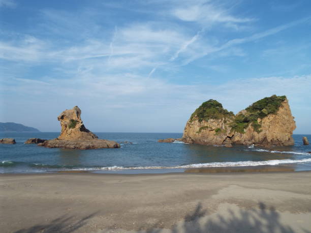 istock Kyushu Miyazaki Nichinan Ume seaside drone 1145641035
