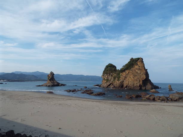 istock Kyushu Miyazaki Nichinan Ume seaside drone 1145641093