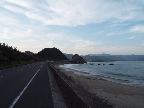 istock Kyushu Miyazaki Nichinan Ume seaside drone 1145641119